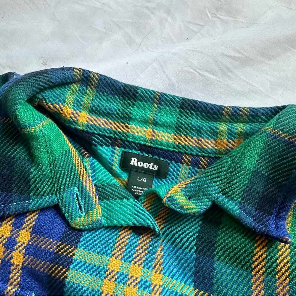 Roots Twill Plaid Shacket - Picture 4 of 4